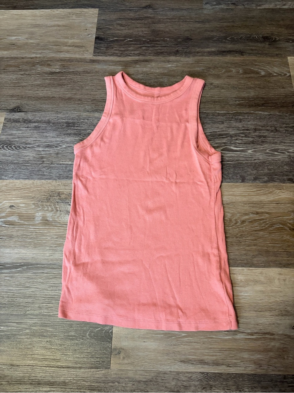 a new day Coral Ribbed Tank Top - Sleeveless Tee